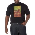 Marvel Big & Tall Klasik Captain America Dec18 Black Erkek T-shirt