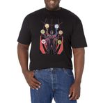 Marvel Big & Tall Klasik Miles Spider-Man Jan19 Üst Kısa Kollu Siyah Erkek T-shirt