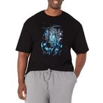 Marvel Big & Tall Klasik Parlak Carnage Üst Kısa Kollu Siyah Erkek T-shirt