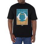 Marvel Big & Tall Loki He is Smart Üst Kısa Kollu Siyah Erkek T-shirt