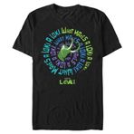 Marvel Big & Tall Loki So Many Times Üst Kısa Kollu Siyah Erkek T-shirt