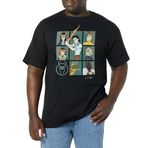 Marvel Big & Tall Loki Team Üst Kısa Kollu Siyah Erkek T-shirt