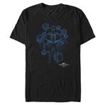 Marvel Big & Tall Spider-Man: No Way Home Mavi Baskılı Hazır Black Erkek T-shirt