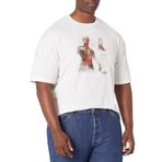 Marvel Big & Tall Spider-Man: No Way Home Paper Spidey Üst Kısa Kollu Beyaz Erkek T-shirt