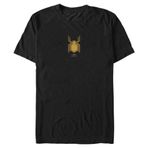 Marvel Big & Tall Spider-Man: No Way Home Siyah Takım Altın Logo Üst Kısa Kollu Siyah Erkek T-shirt