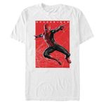 Marvel Big & Tall Spiderman Swings Üst Kısa Kollu Beyaz Erkek T-shirt