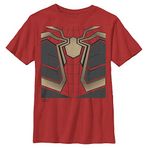 Marvel Boys Way Home Demir Örümcek Adam Takım Kostüm Tişört, Red, XL