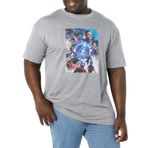 Marvel Büyük ve Uzun Basic Poster Athletic Heather Erkek T-shirt