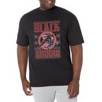 Marvel Büyük ve Uzun Klasik Kara Dul Kazak Üst Kısa Kollu Siyah Erkek T-shirt