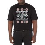 Marvel Büyük ve Uzun Klasik Kep Kazak Üst Kısa Kollu Siyah Erkek T-shirt