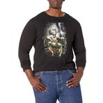 Marvel Büyük ve Uzun Klasik Loki Üst Kısa Kollu Siyah Erkek T-shirt