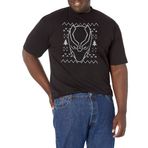 Marvel Büyük ve Uzun Klasik Sırt Panter Kazak Üst Kısa Kollu Siyah Erkek T-shirt