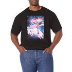 Marvel Büyük ve Uzun Klasik Uzay Üniforması Üst Kısa Kollu Siyah Erkek T-shirt