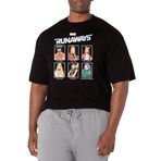Marvel Büyük ve Uzun Klasik Yıl Kitabı Üst Kısa Kollu Siyah Erkek T-shirt