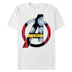 Marvel Classic Avengers Thor Kostüm Erkek Bisiklet Yaka T-Shirt Beyaz M