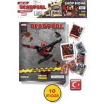 Marvel Deadpool Çıkartma Albümü + Özel Mini Çizgi Roman | Panini Lisanslı Ürün ( 8 STICKER 2 KART)