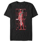 Marvel Deadpool Erkek Bisiklet Yaka T-Shirt Siyah M