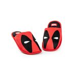 Marvel Deadpool Erkek Ev Terliği | Deadpool Mask Character Graphic İç Mekan Paltet Yetişkinler için Kırmızı Çizgi Roman Süper Kahraman Ev Terliği Giyilebilir, Kırmızı, 45/46 EU