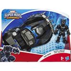 Marvel E6256 Super Hero Adventures Mega Black Panther Mini Figür ve Araç