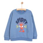 Marvel Erkek Bebek Lisans Sweatshirt Bisiklet Yaka Long Sleeve - Açık Mavi