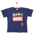 Marvel Erkek Bebek Lisans Tişört Bisiklet Yaka Short Sleeve - Lacivert