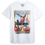 Marvel Erkek Grafik Tişört - Avengers Spiderman Captain America Kısa Kollu Bisiklet Yaka Grafik Tişört Erkekler için (S-XL), Beyaz Örümcek Adam, M