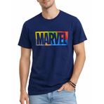 Marvel Erkek Grafik Tişört - Avengers Spiderman Captain America Kısa Kollu Bisiklet Yaka Grafik Tişört Erkekler için (S-XL), Lacivert Marvel Grafik, S
