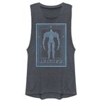 Marvel Eternals Arishem Kozmik Çizgi Sanat Posteri Çocuklar Kas Denim Mavisi Heather Kadın Atlet
