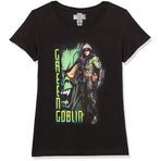 Marvel girls Marvel Spider-man: No Way Home Green Goblin Short Sleeve Tee T Shirt, Black, X-Small US