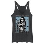 Marvel Hawkeye Kate Bishop Partners Right Poster Junior Tri Blend Tank Black Heather Kadın Atlet