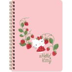 Marvel Hello Kitty A5 Sert Kapak Spiralli Defter - Pembe