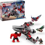 Marvel Kaptan Amerika ile Red Hulk Savaşı 76292 7 Yaş ve Üzeri Süper Kahraman Seven Çocuklar Için Inşa Edilebilen Süper Kahraman Jeti Içeren Yaratıcı Oyuncak Yapım Seti (223 Parça)