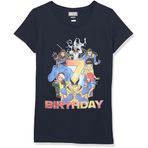Marvel Kız Çocuk X-Men 7. Doğum Günü Tişörtü, Navy, X-Large