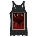 Marvel Klasik Deco Fisk Racerback Black Heather Kadın Atlet