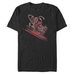 Marvel Klasik Dynamic Carnage Erkek Üst Kısa Kollu Tişört, Siyah, 4XL Uzun