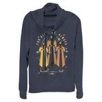 Marvel Loki Tv Show Wrong Path Always Taken Uzun Kollu Degaje Yaka Navy Blue Kadın Kazak