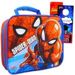 Marvel Örümcek Adam Yemek Çantası Seti Erkek, Çocuk İçin - Süper Kahraman Yalıtımlı Okul Öğle Yemeği Kutusu Örümcek Adam Çıkartmaları ve Daha Fazlası ile Paket (Erkekler için Süper Kahraman Okul
