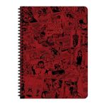 Marvel Seri 1 16.5X22.5 Çizgili Defter - Bordo (80 YAPRAK)