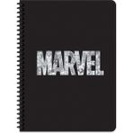 Marvel Seri 1 16.5X22.5 Çizgili Defter - Siyah (80 YAPRAK)