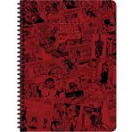 Marvel Seri 1 16.5X22.5 Kareli Defter - Bordo (80 YAPRAK)
