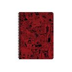 Marvel Seri 1 16.5x22.5 Kareli Defter - Bordo