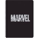 Marvel Seri 1 16.5X22.5 Kareli Defter - Siyah (80 YAPRAK)
