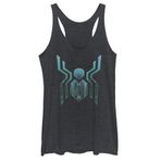 Marvel Spider Logo Far Racerback Black Heather Kadın Atlet
