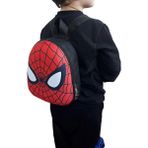Marvel Spider-Man 3D Kabartmalı Anaokulu Kreş ve Günlük Kullanım Çantası Örümcek Adam Sırt Çantası - Açık Kırmızı