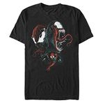 Marvel Spider-Man Classic Erkek Bisiklet Yaka T-Shirt Siyah S