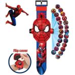 Marvel Spider-Man Çocuk Marvel Spider-Man Figürlü Projeksiyonlu Dijital Kol Saati - Renkli