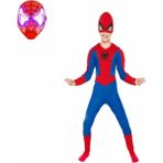 Marvel Spider-Man Işıklı Maskeli Marvel Spider-Man Kostümü Örümcek Adam Kostümü - 3 - 4 Yaş - Kırmızı