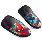 Marvel Spiderman Avengers çocuk ev terliği, Siyah Örümcek Adam, 29 EU