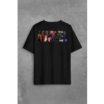 Marvel Spiderman Hulk Deadpool Iron Man Sırt Ön Baskılı Oversize Tişört Unisex T-Shirt OVR12S1886