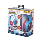 Marvel Spıderman Kablolu Kulaklık Çocuk Kulaklığı Lisanslı Hediye Stıckerlı MV-6513-SAF - Mavi - Kırmızı